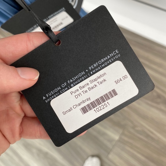 DYI Tie Back Tank - Chambray NWT - Picture 9 of 10